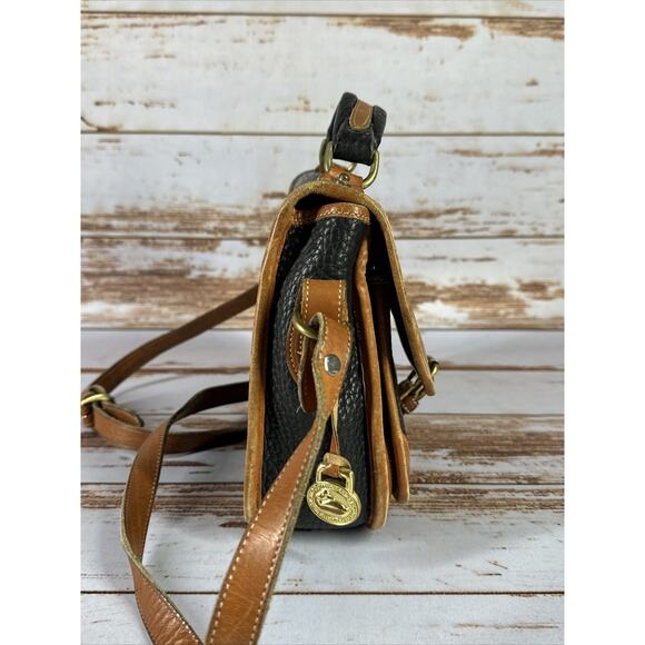 Vintage Dooney & Bourke AWL Rare Surrey Carrier Satchel Crossbody 90’s Handle - Picture 4 of 9